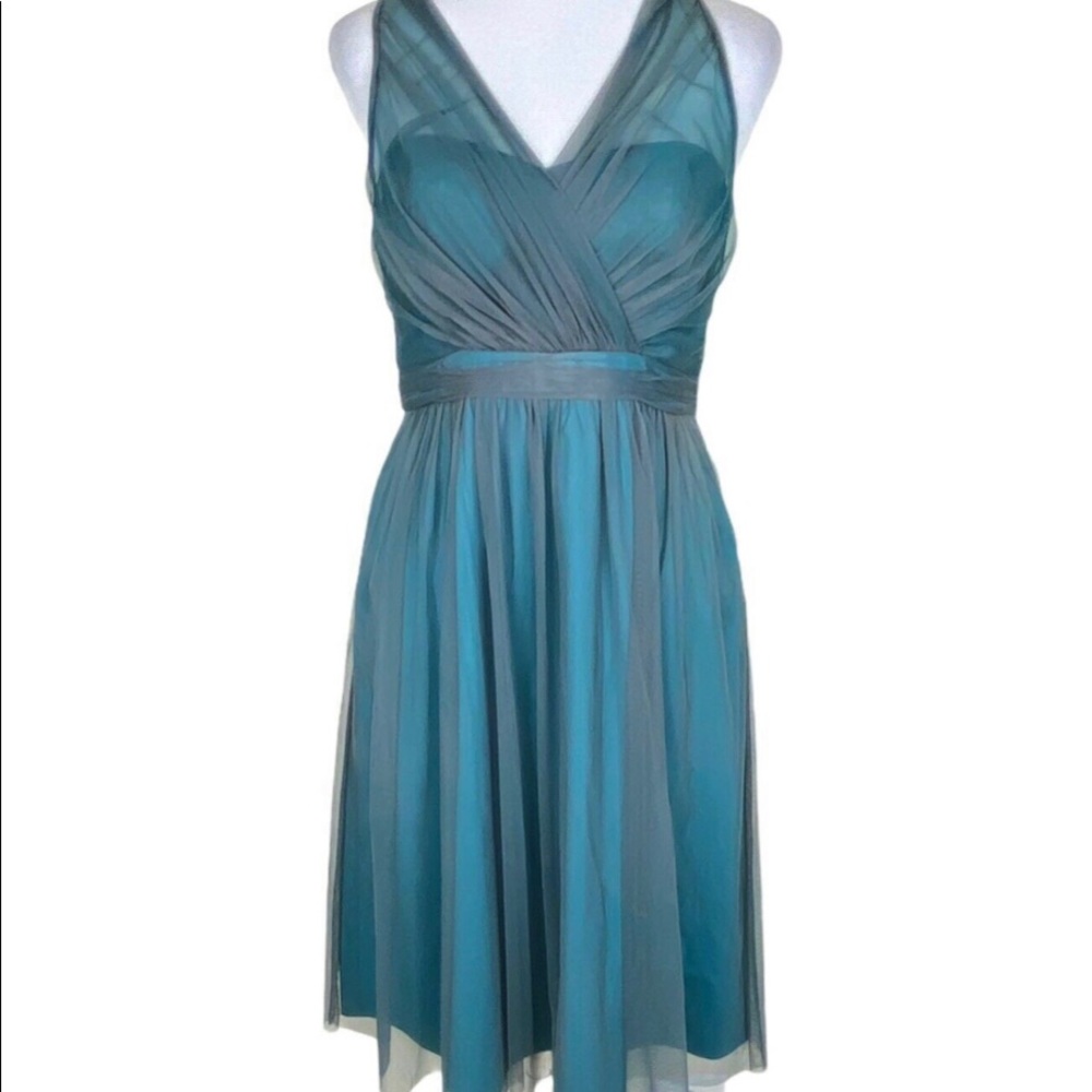 BHLDN Anthropologie Hitherto Teal Dress